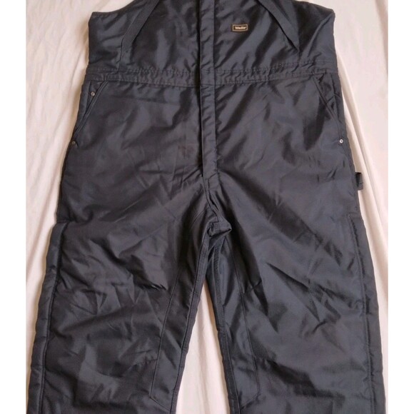 Walls Work Wear Insulated Bib Overalls Blue Quilted Lined Work Pants Mens 2XL - Picture 4 of 12